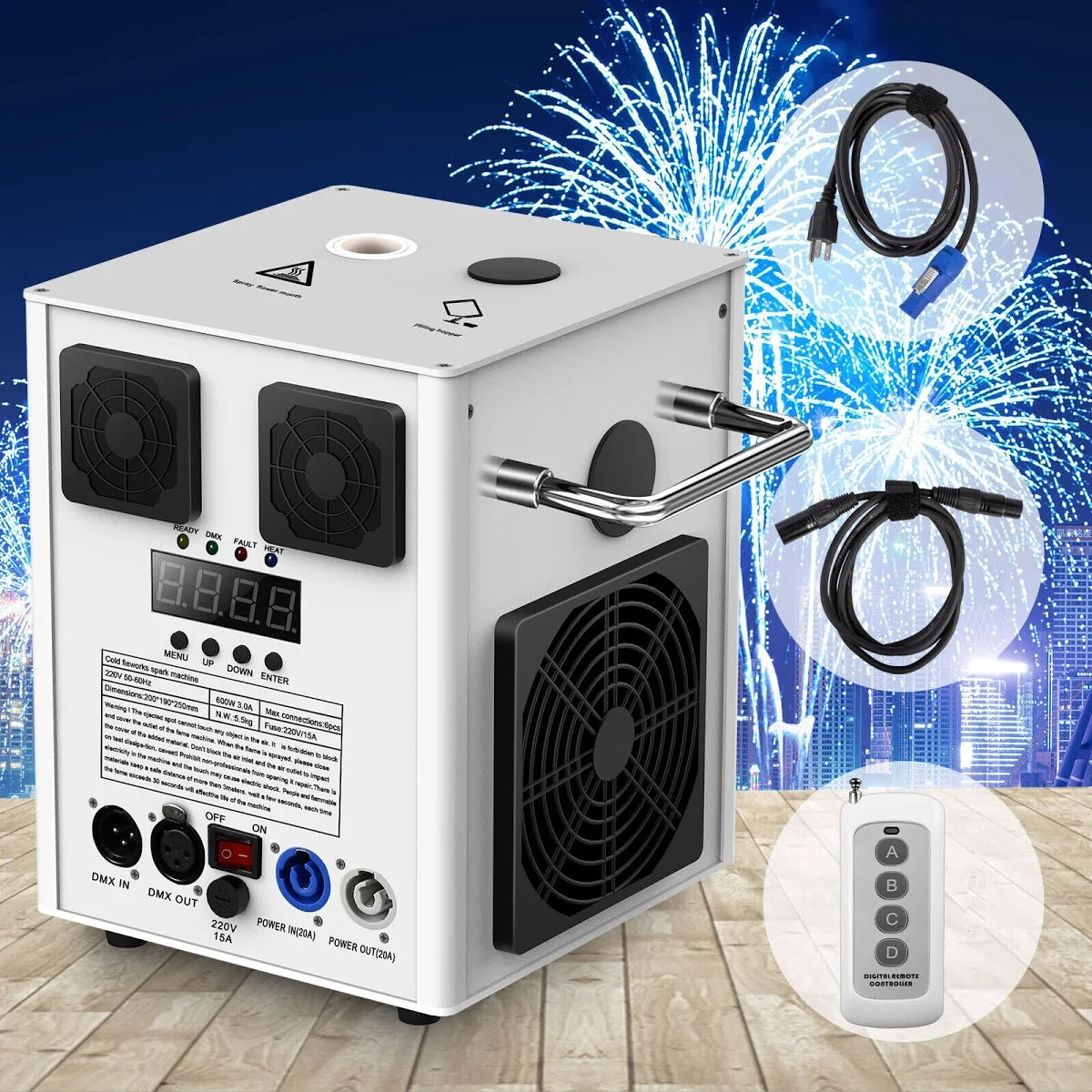 Cold Spark Machine: Remote Control Stage Firework Machine