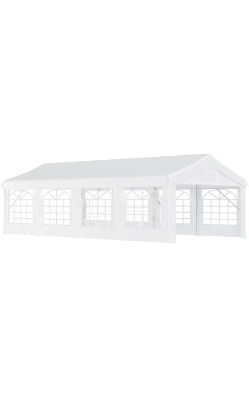 White Canopy Party Tent (13' X 26' 35-40 People)