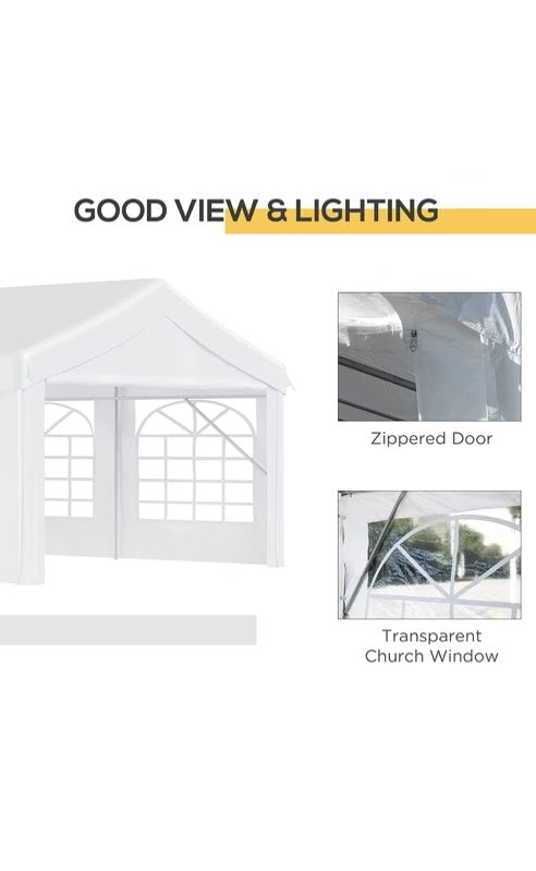 White Canopy Party Tent (13' X 26' 35-40 People)