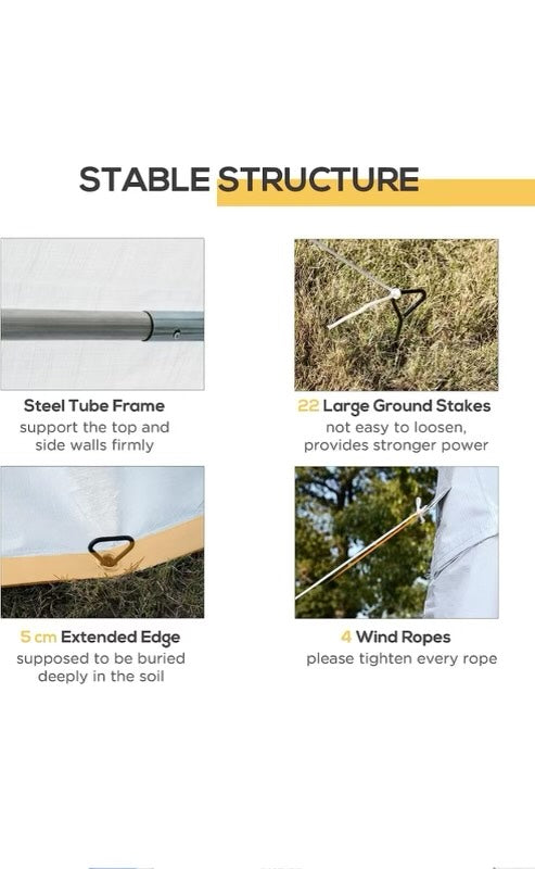 White Canopy Party Tent (13' X 26' 35-40 People)