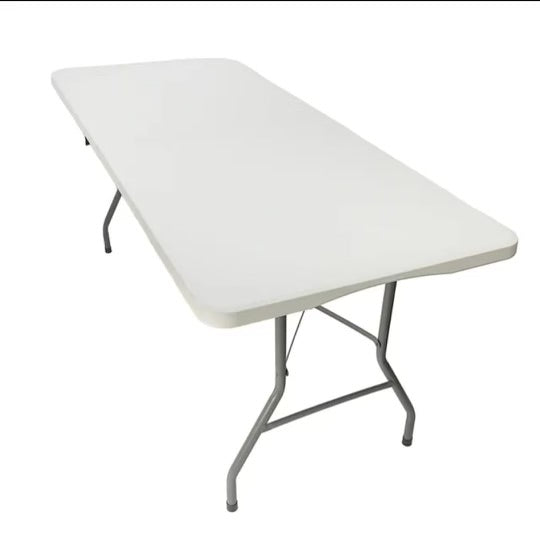 6' Rectangular White Party Table
