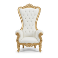 Adult throne chair on white background