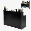 Black Portable Bar No Woman