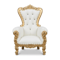 Children’s throne chair on white background