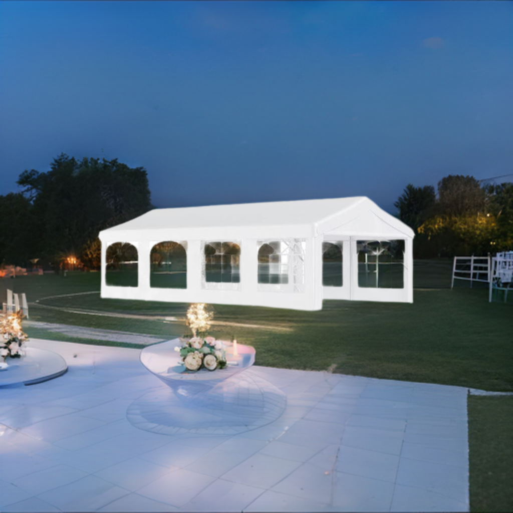 White Canopy Party Tent (13' X 26' 35-40 People)