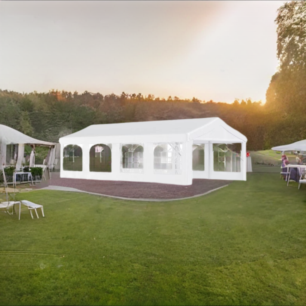 White Canopy Party Tent (13' X 26' 35-40 People)