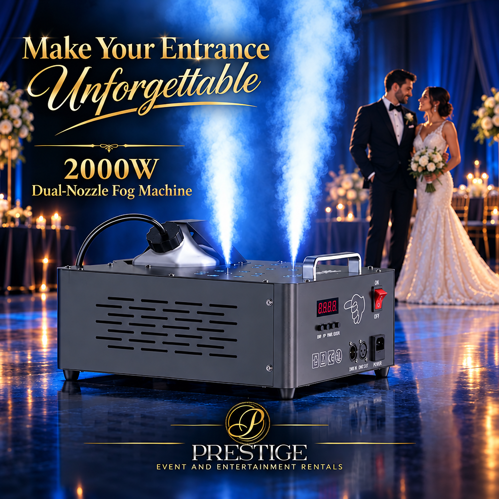 Prestige wedding fog effect concept.