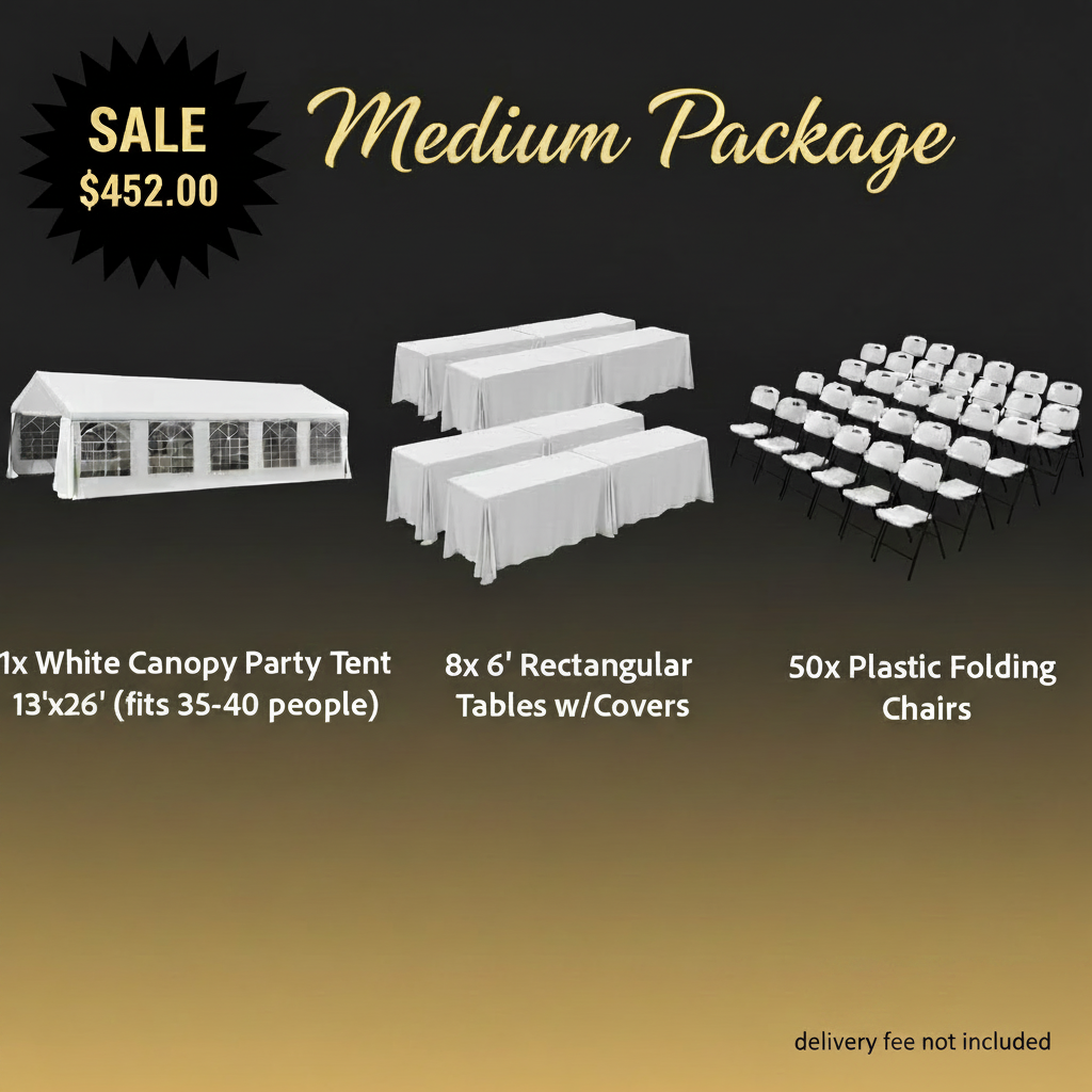 Medium Event Package (40-60 Guests)