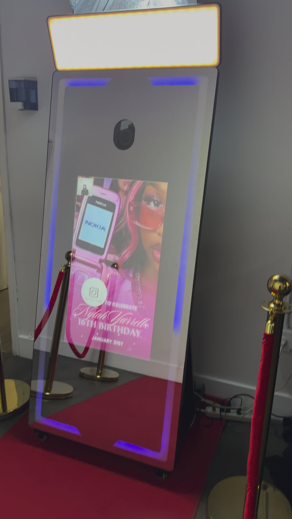 65" Mirror Air Booth ($250/hour)