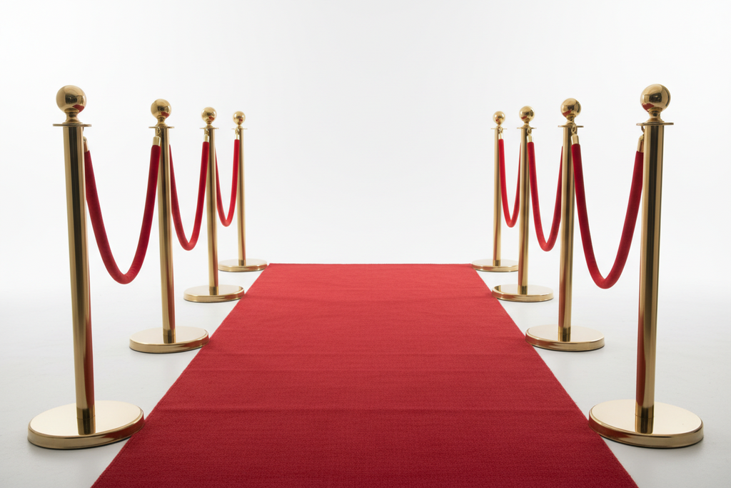 Red Carpet and Stanchions (10ft)