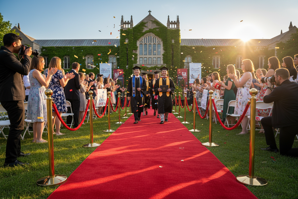 Red Carpet at Graduation
