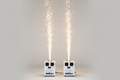 Two White Cold Spark Machines